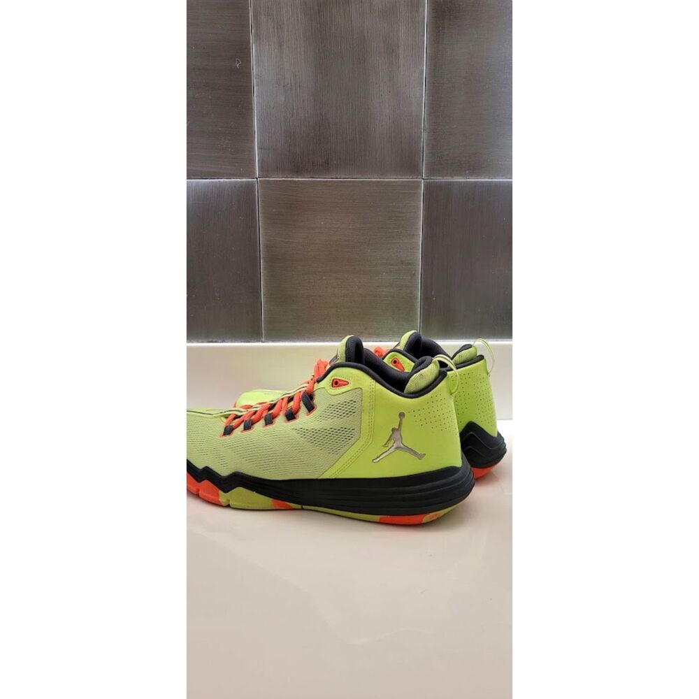 Jordan CP3 IX AE X Poison Lime Green Orange Basketball Shoes Street Men's 9.5 - Picture 4 of 7